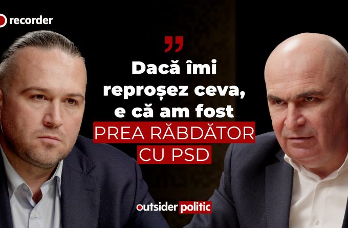 OUTSIDER POLITIC #14. Ilie Bolojan: „Dacă îmi reproșez ceva, e că am fost prea răbdător cu PSD”